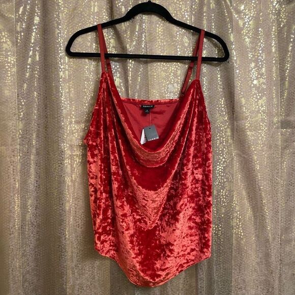 torrid Tops - Torrid Red Velvet Cowl Neck Camisole Tank Top, 2X 18/20 NWT